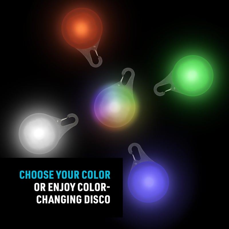 Nite Ize SpotLit XL Rechargeable Carabiner Light - Carabiner Keychain Clip with LED Light - Clip Color-Changing Light for Collars or Keys - Disc-O Select - Image 5